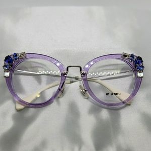 Miu Miu Purple Frame w Stones